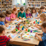 Kreatives Ferienwochenangebot für Kinder- Pappmache Lebensfreudemalwerkstatt bei meißen