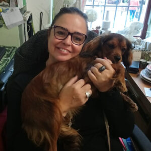 Therapiehund Lebensfreude-Malwerkstatt bei Meißen