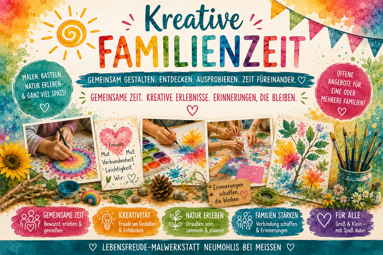 Kreative Familienzeit bei Dresden und Meißen